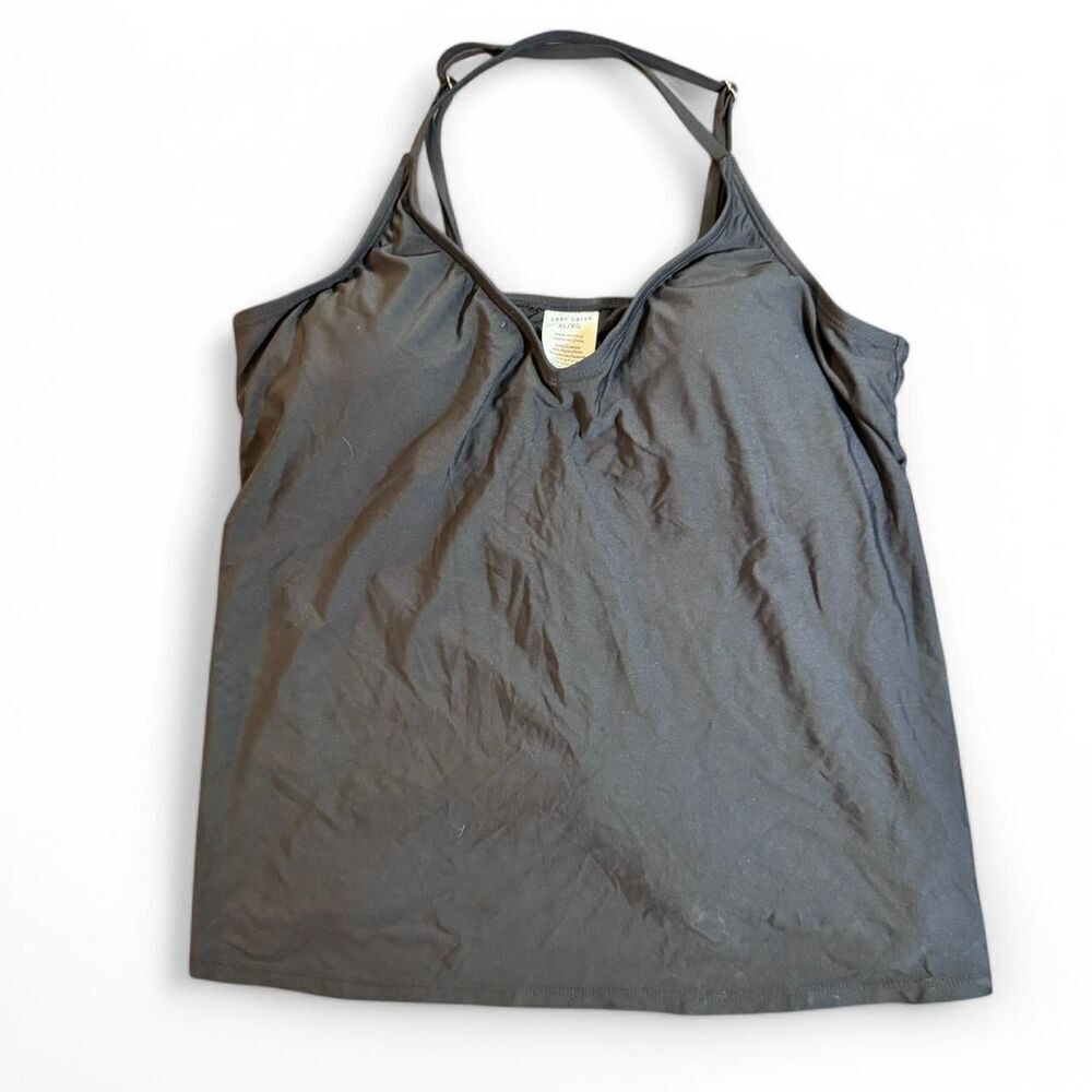 Anne Cole Women's Black Padded Tankini Top (no underwire) Size XL - Picture 4 of 4